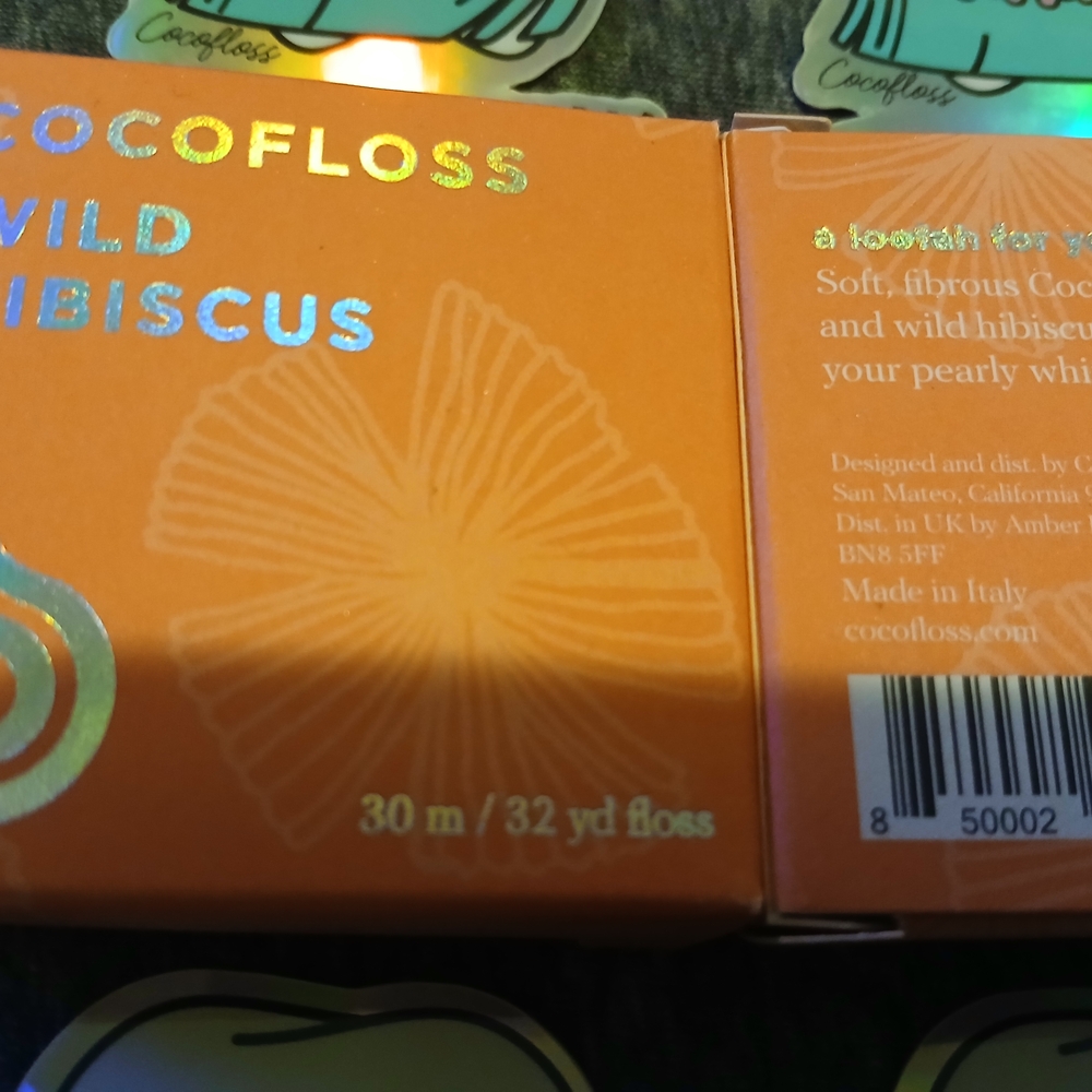 Wild Hibiscus Dental Floss - Orange